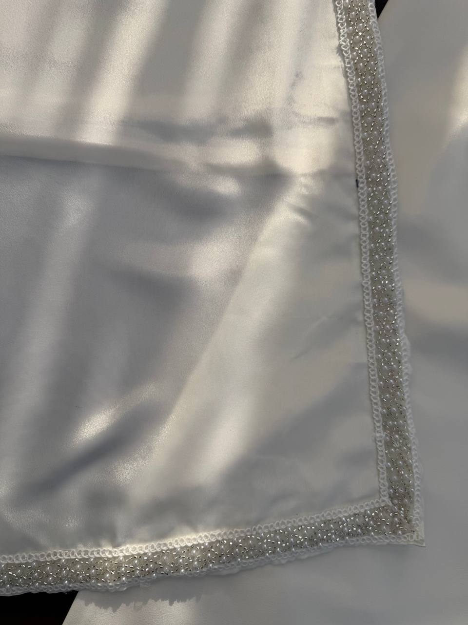 Ivory With Silver Embellished Borders Anarkali Gown Set