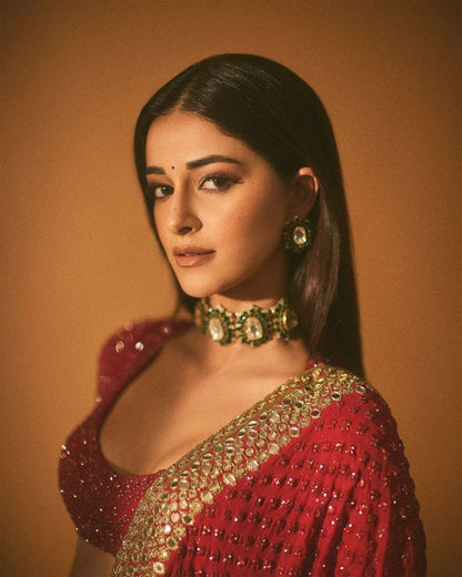 Hot Red Saree | Party Wear Saree For Women