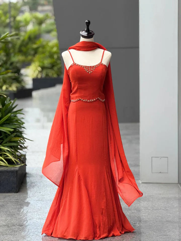 Fish Cut Lehenga Choli for Women | 90’s Style Party