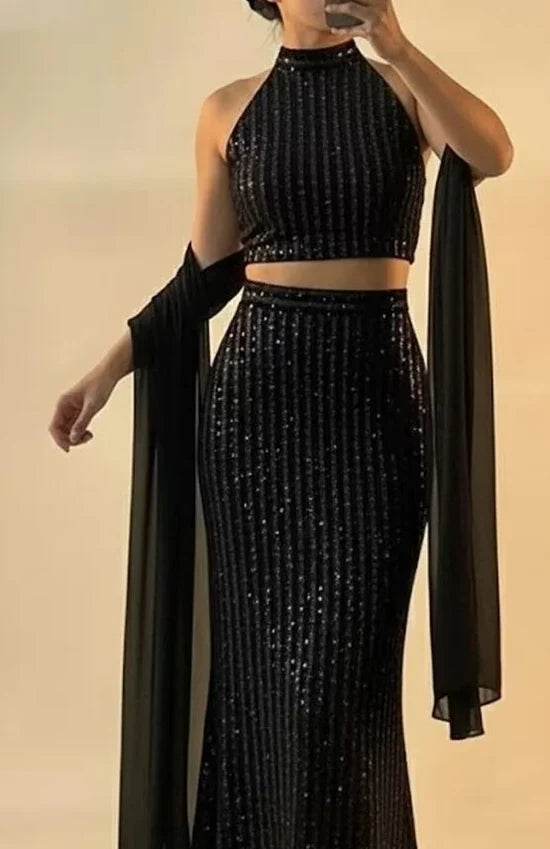 Black Mermaid Fish Cut Full Stitched Lehenga Choli For Women | Fish Cut Lehenga For Women
