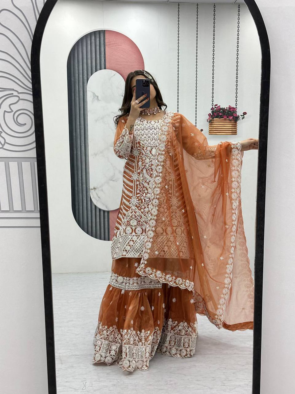 Designer Farshi Sharara & Dupatta Set