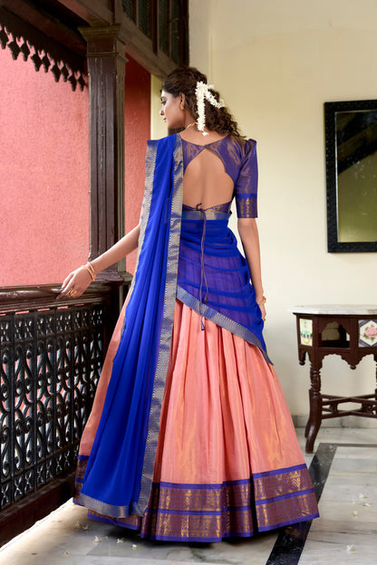 Heavy Traditional Kanchipuram Lehenga Set