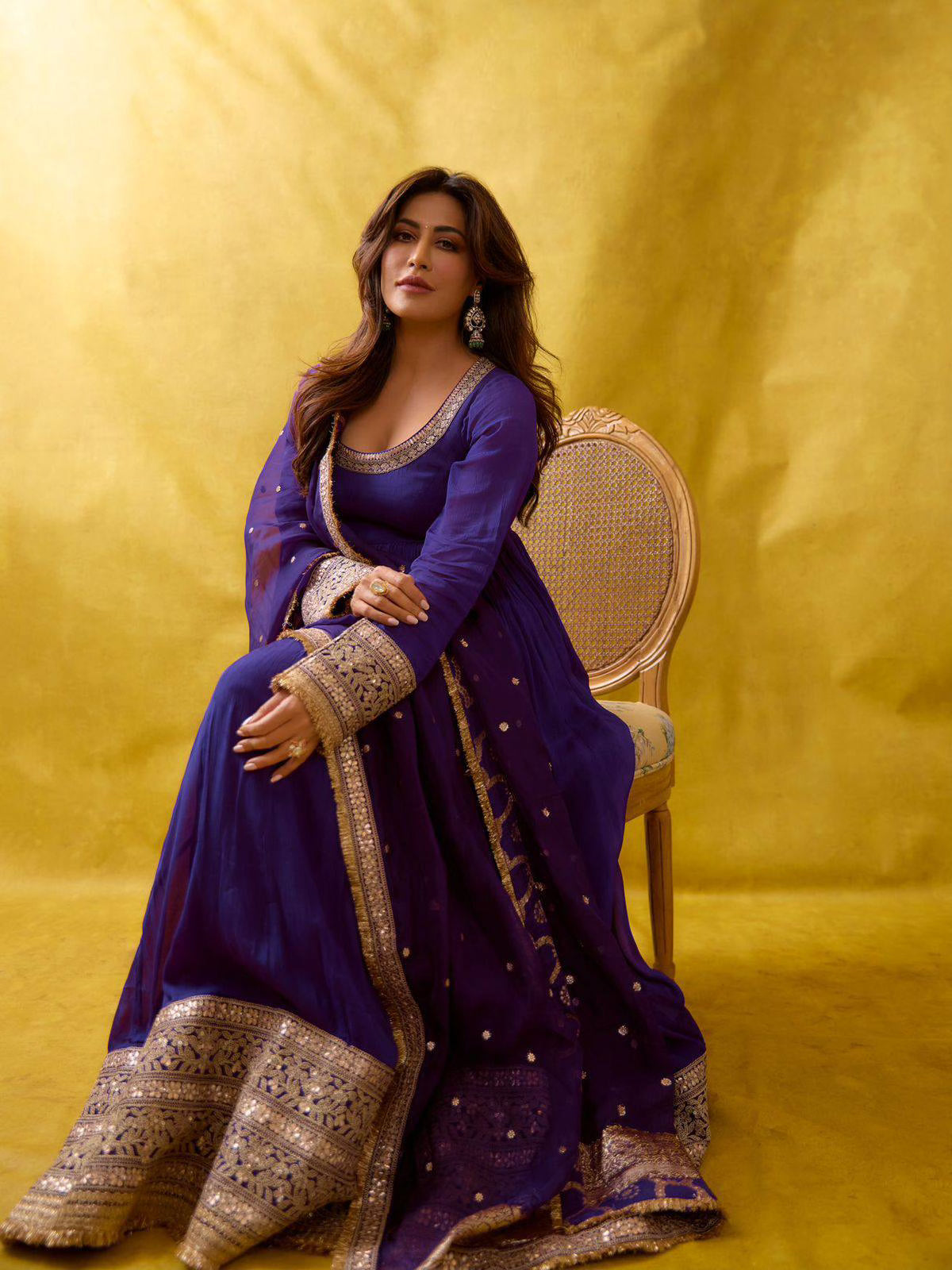 DESIGNER ANARKALI GOWN WITH ELEGANT DUPATTA