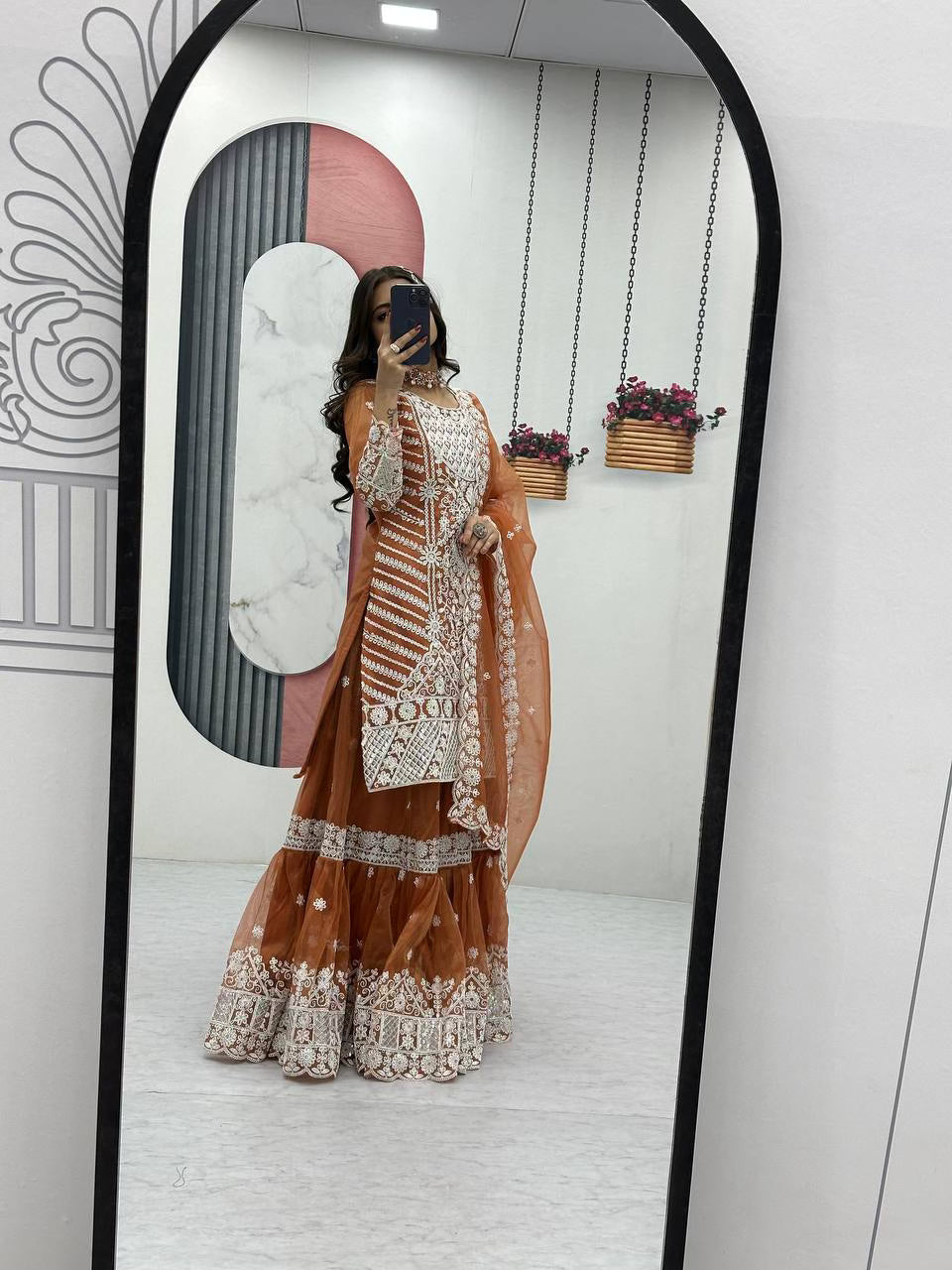 Designer Farshi Sharara & Dupatta Set