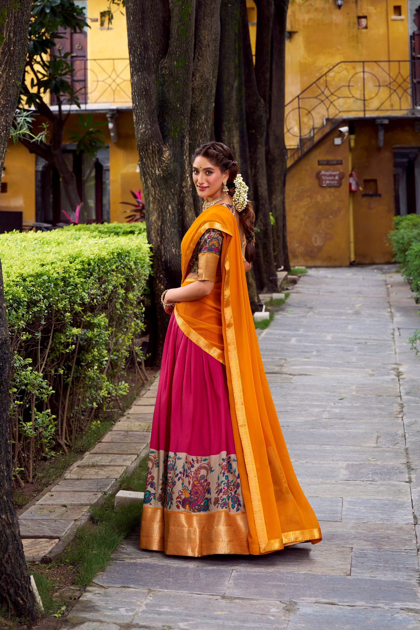 Vibrant Color Gorgeous SIlk with Zari Work Lehenga Choli
