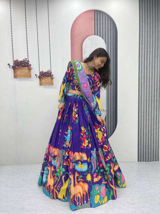 Lightweight Kalamkari Cotton Lehenga Choli