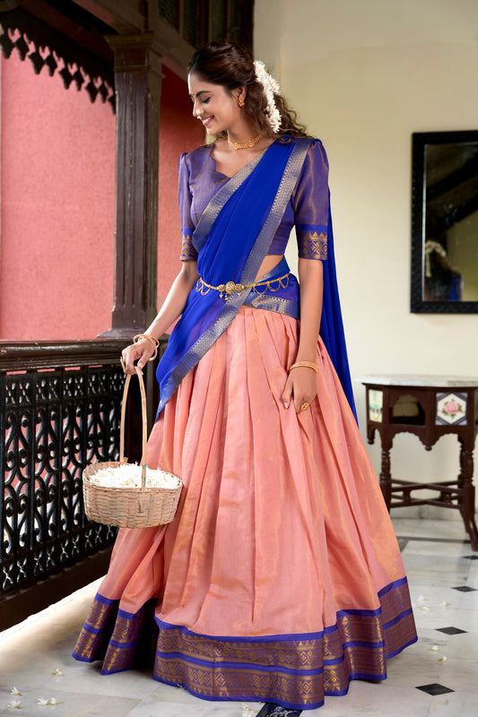 Heavy Traditional Kanchipuram Lehenga Set
