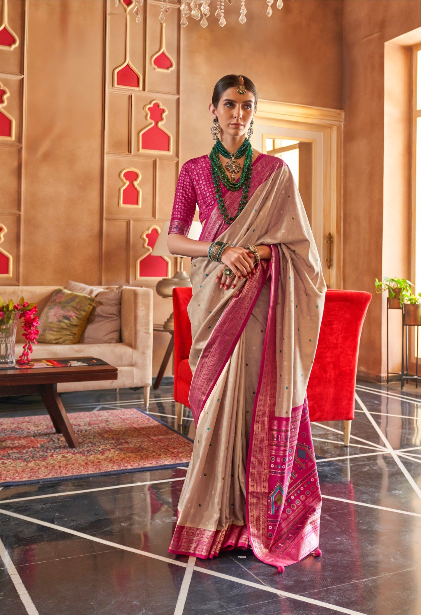 Premium Patola Saree Crafted From Rich Banarasi Silk