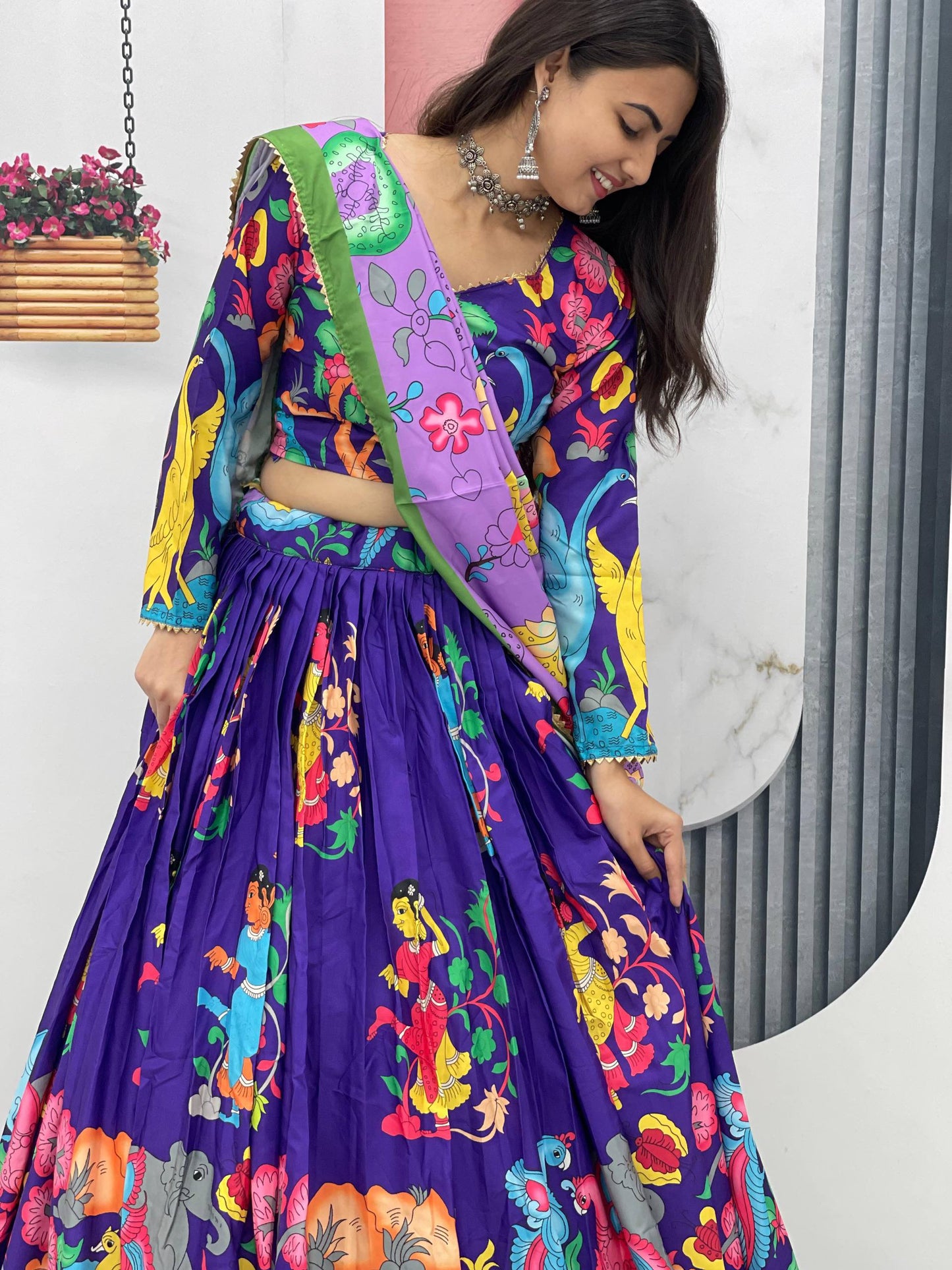 Lightweight Kalamkari Cotton Lehenga Choli