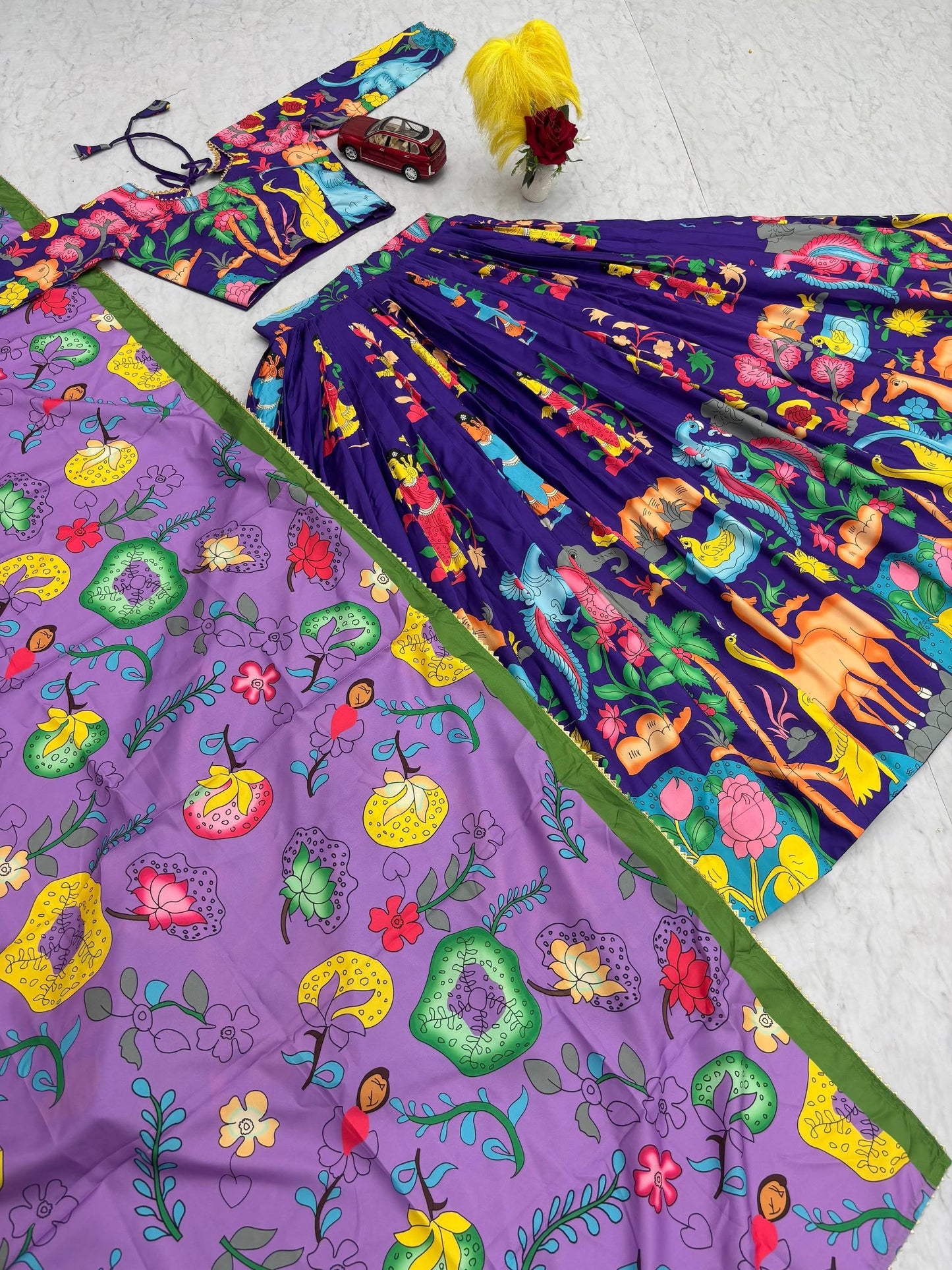 Lightweight Kalamkari Cotton Lehenga Choli