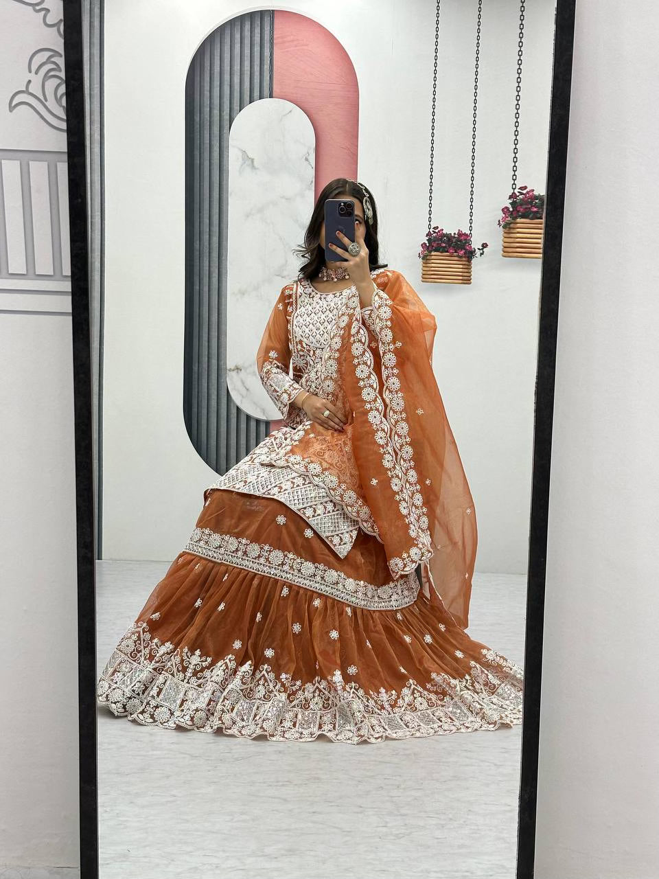 Designer Farshi Sharara & Dupatta Set