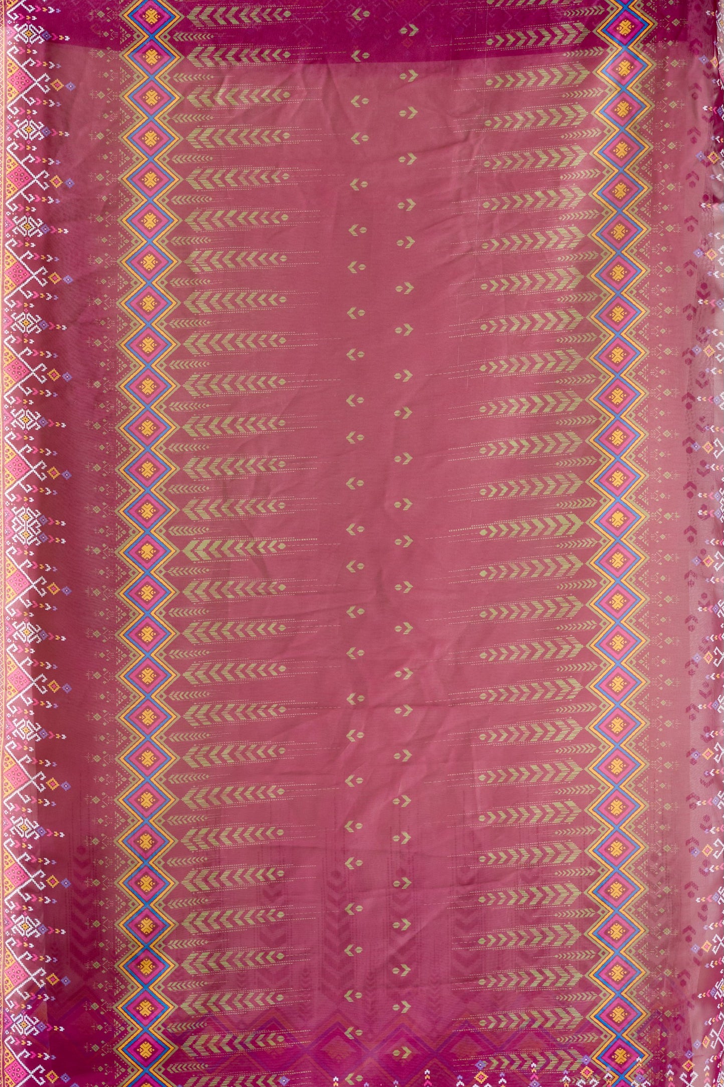 Soft Georgette Saree With Artistic Cream Body and Tassel Detailing