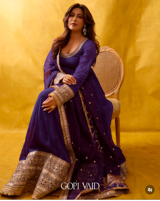 CINON SILK SIGNATURE COLLECTION — GOWN + PANT + DUPATTA | LUXE READY LOOK