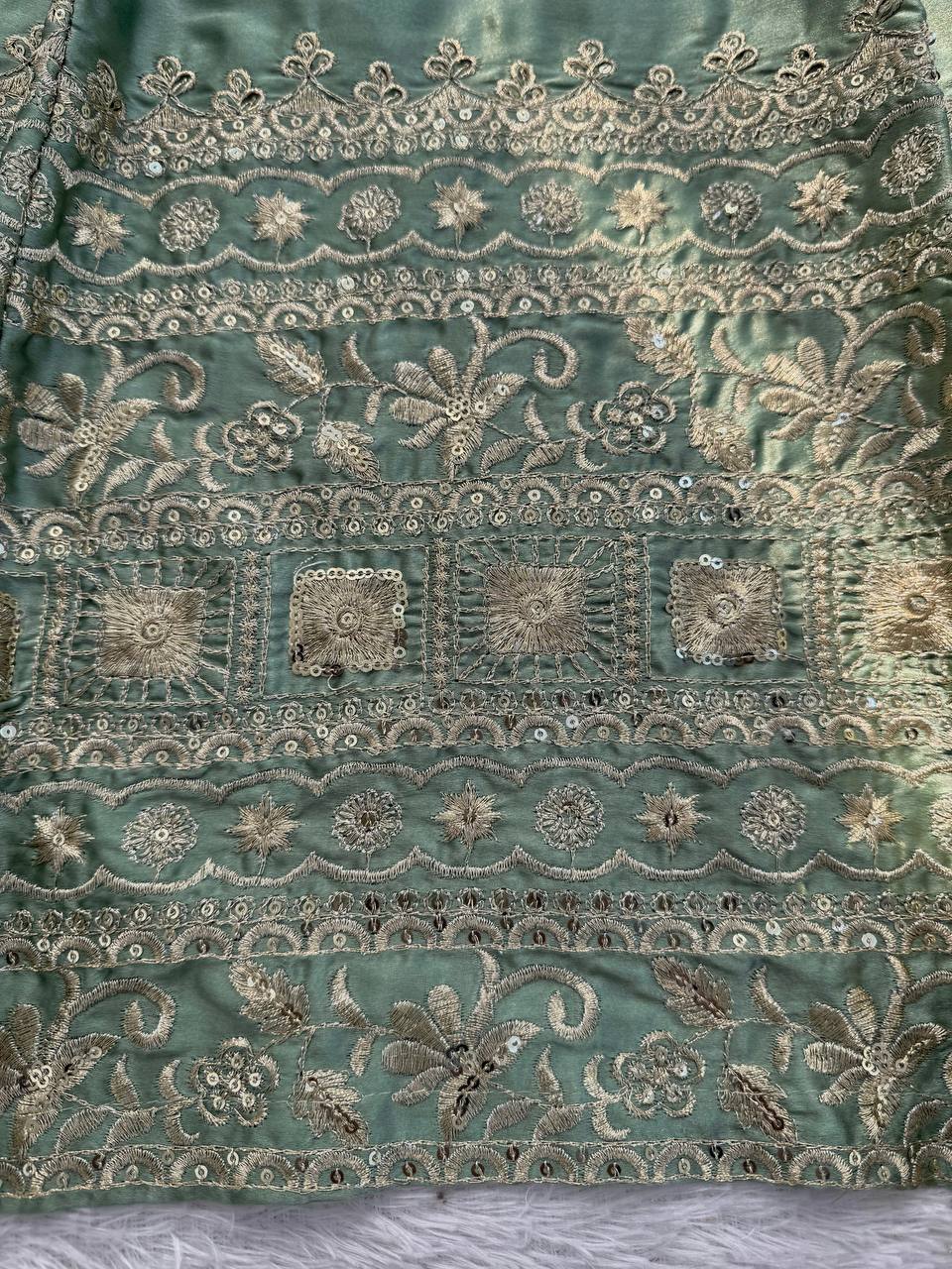 Mint Green Lehenga Choli Set