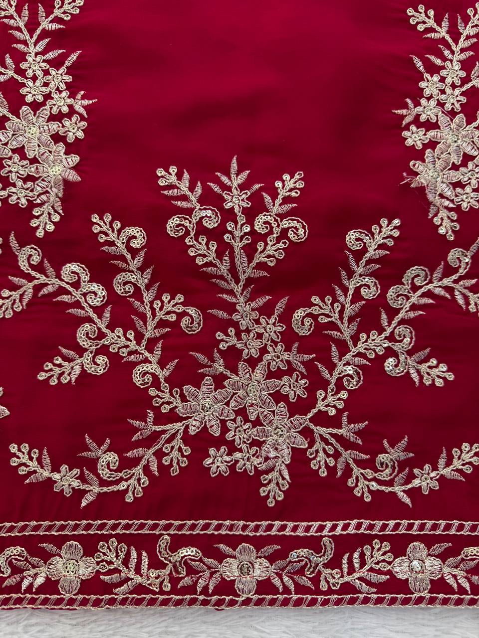 Maroon Designer Anarkali Palazzo Set