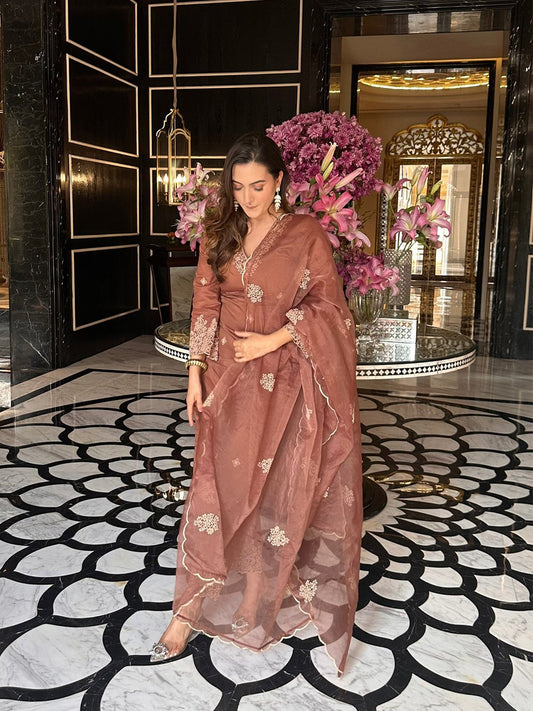 Paheli Silk Kurta Pant Dupatta Set Women’s Premium Festive Wear