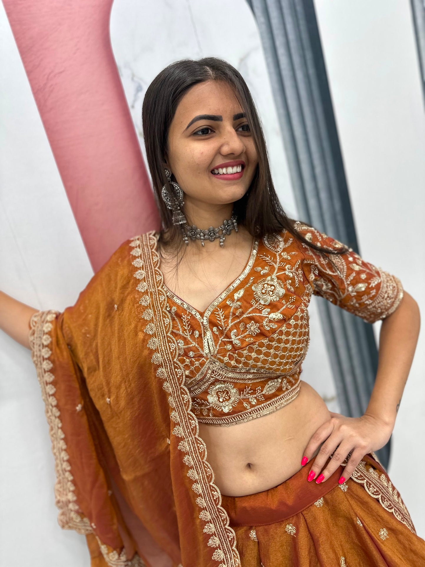 Mustard Yellow & Turquoise Designer Embroidered Lehenga Choli Set with Dupatta | Traditional Festive Wear for Women | Navratri Garba & Dandiya Ethnic Outfit
