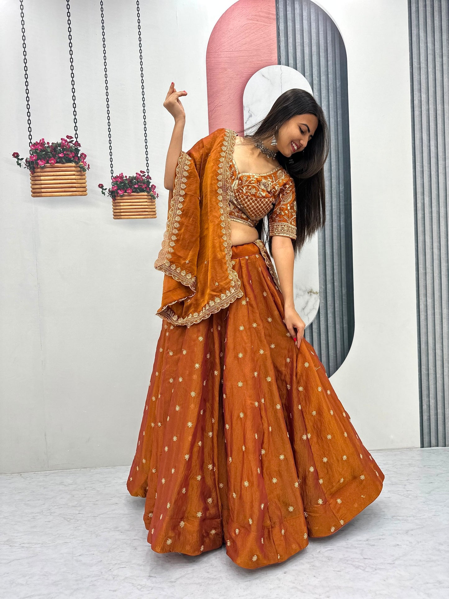 Mustard Yellow & Turquoise Designer Embroidered Lehenga Choli Set with Dupatta | Traditional Festive Wear for Women | Navratri Garba & Dandiya Ethnic Outfit