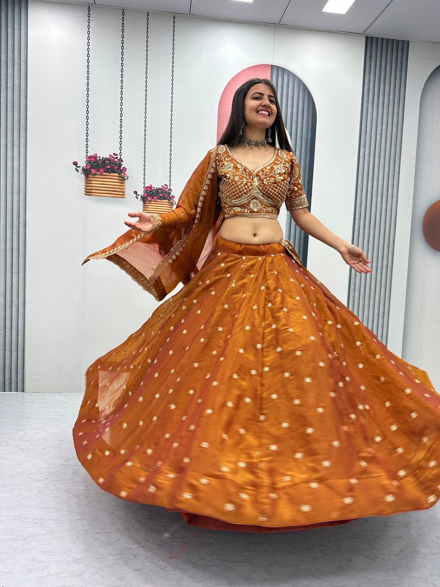 Mustard Yellow & Turquoise Designer Embroidered Lehenga Choli Set with Dupatta | Traditional Festive Wear for Women | Navratri Garba & Dandiya Ethnic Outfit
