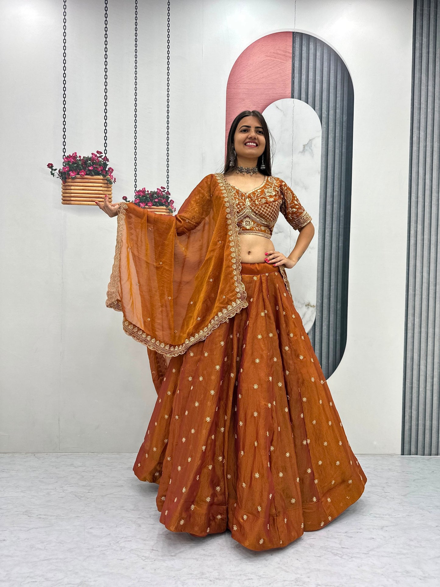 Mustard Yellow & Turquoise Designer Embroidered Lehenga Choli Set with Dupatta | Traditional Festive Wear for Women | Navratri Garba & Dandiya Ethnic Outfit