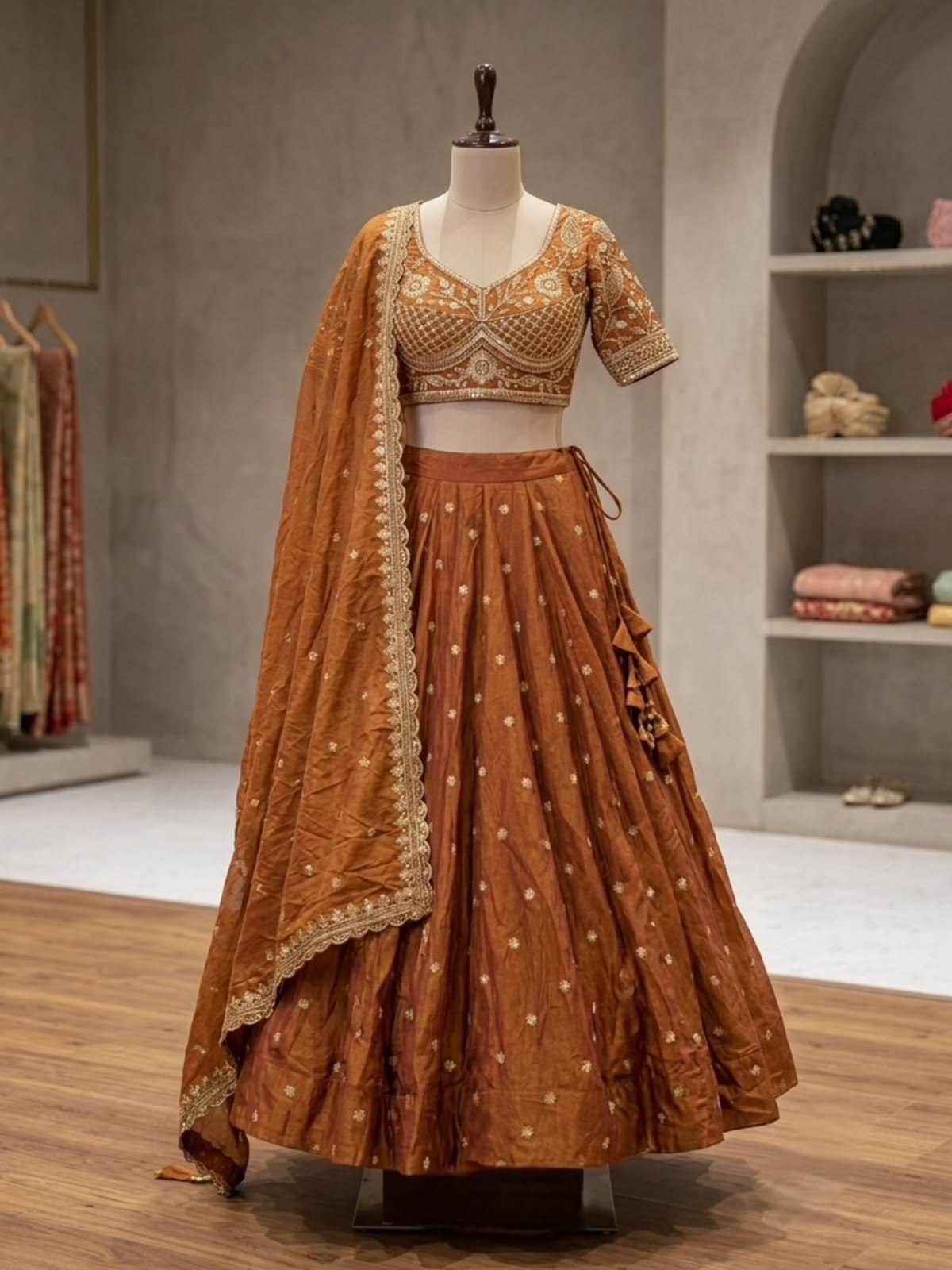 Mustard Yellow & Turquoise Designer Embroidered Lehenga Choli Set with Dupatta | Traditional Festive Wear for Women | Navratri Garba & Dandiya Ethnic Outfit