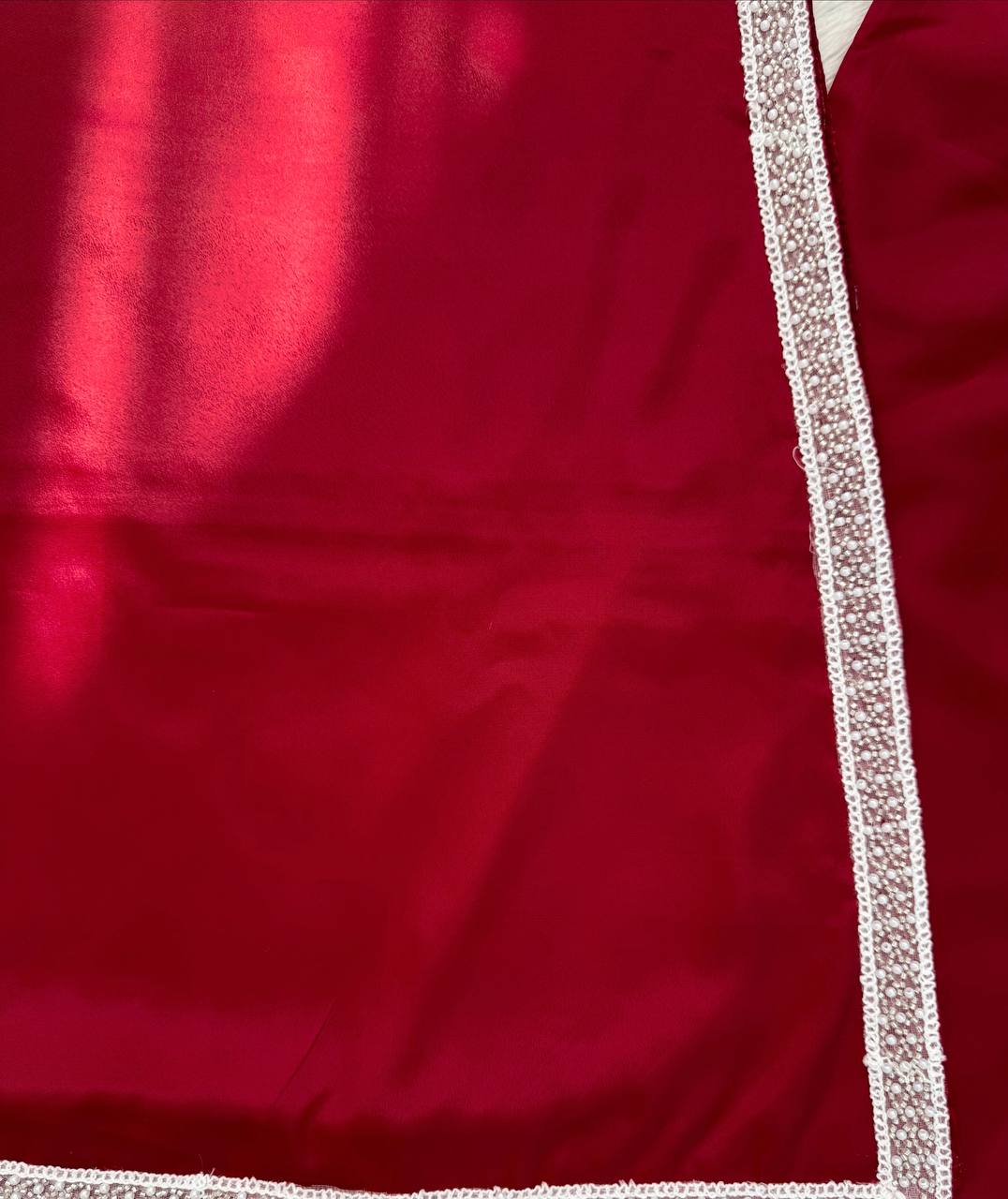 Maroon With Silver Embellished Borders Anarkali Gown Set