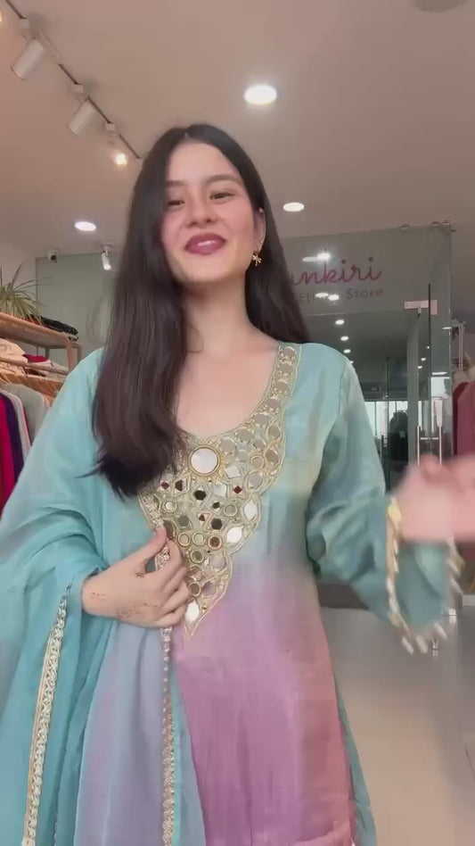 Trendy Women Exclusive Plazo Set With Dupatta Elegant 3 Piece Outfit