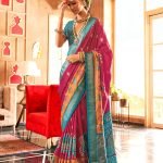 Premium Banarasi Silk Patola Saree with Traditional Gold Motifs