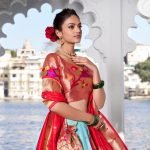 Jacquard Silk Paithani Lehenga Choli with Cancan