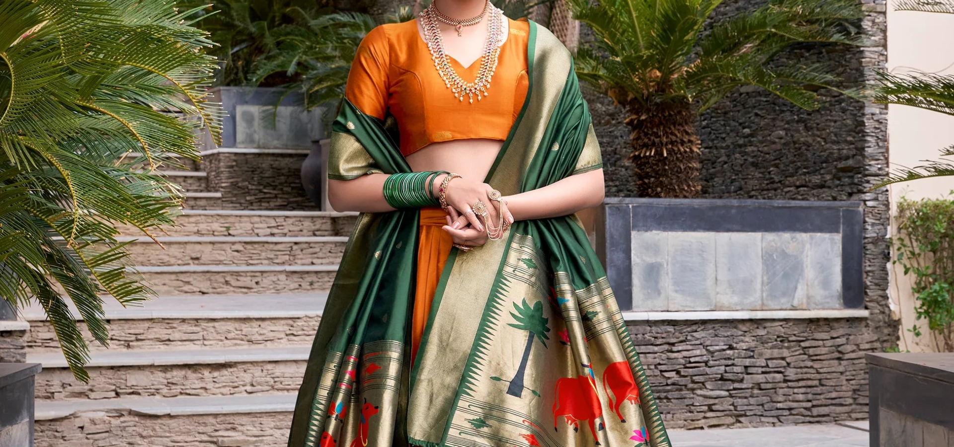 Jequard Silk Paithani Lehenga Choli With Dupatta