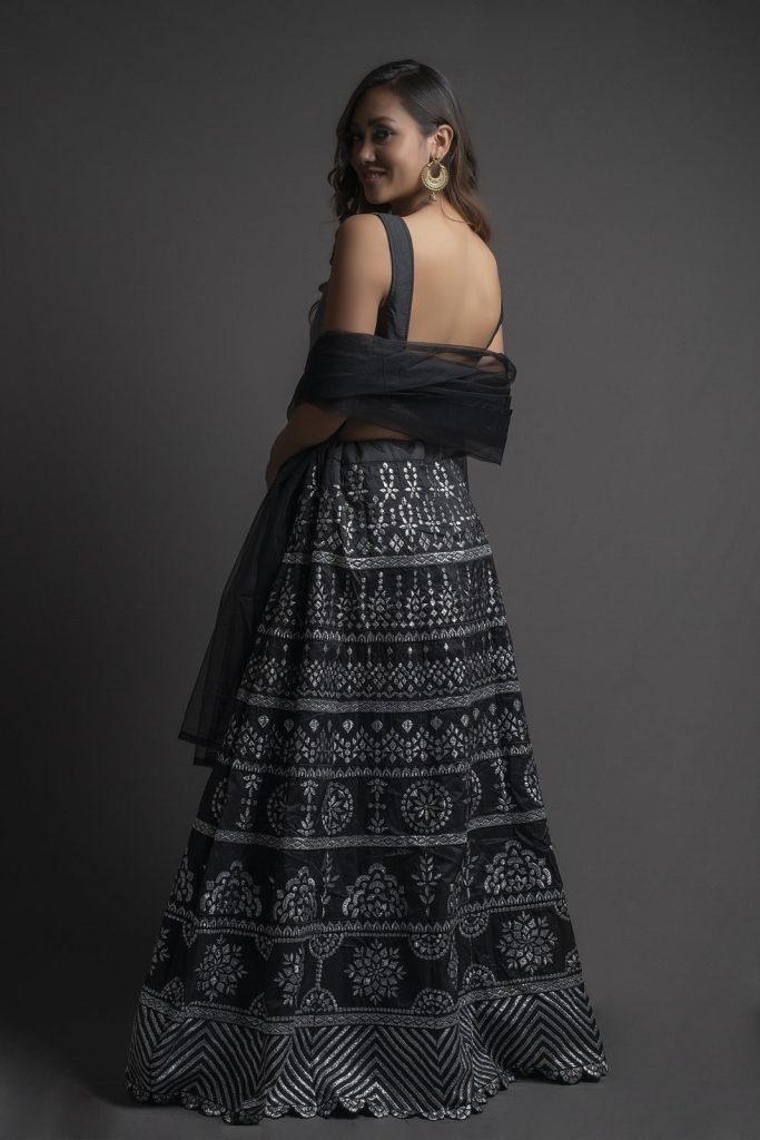Stylish Black Color Designer Lehenga Choli