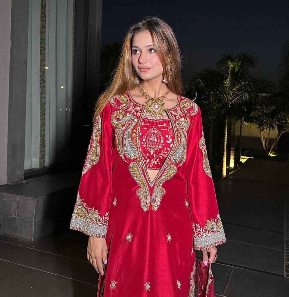 Rani chinon sequins embroidery work kurti-pant & blouse and dupatta set