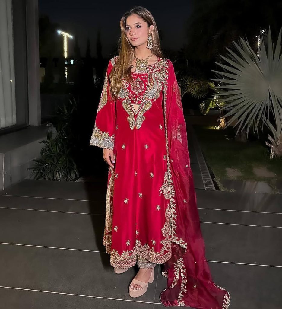 Rani chinon sequins embroidery work kurti-pant & blouse and dupatta set