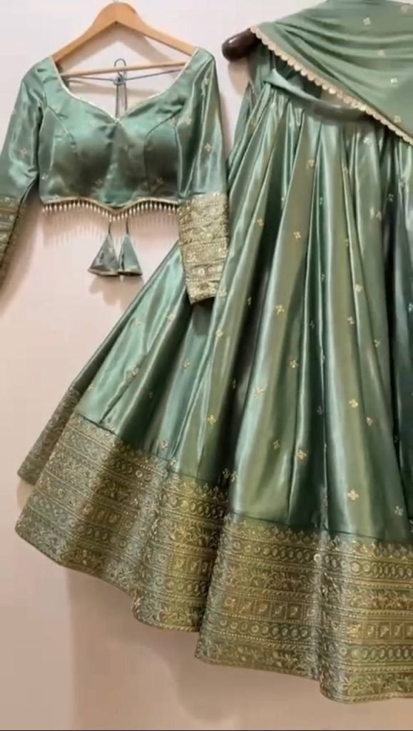 Mint Green Lehenga Choli Set