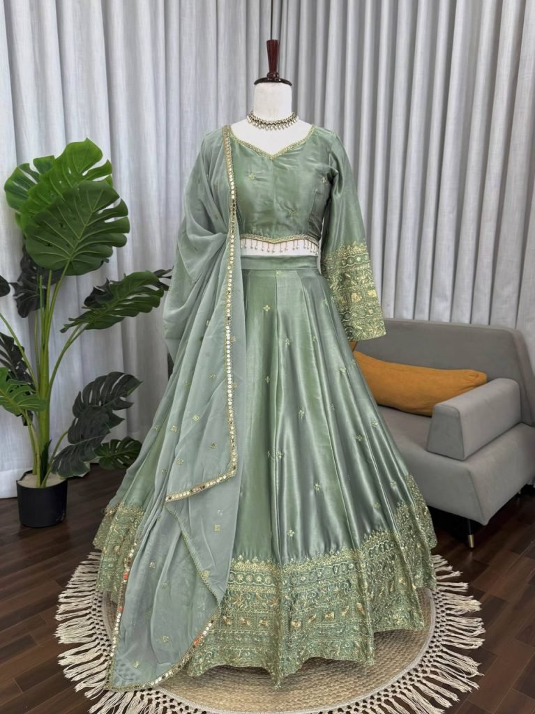 Mint Green Lehenga Choli Set