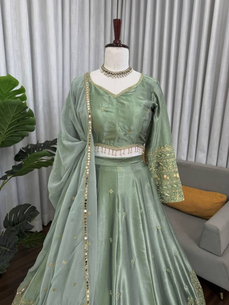 Mint Green Lehenga Choli Set
