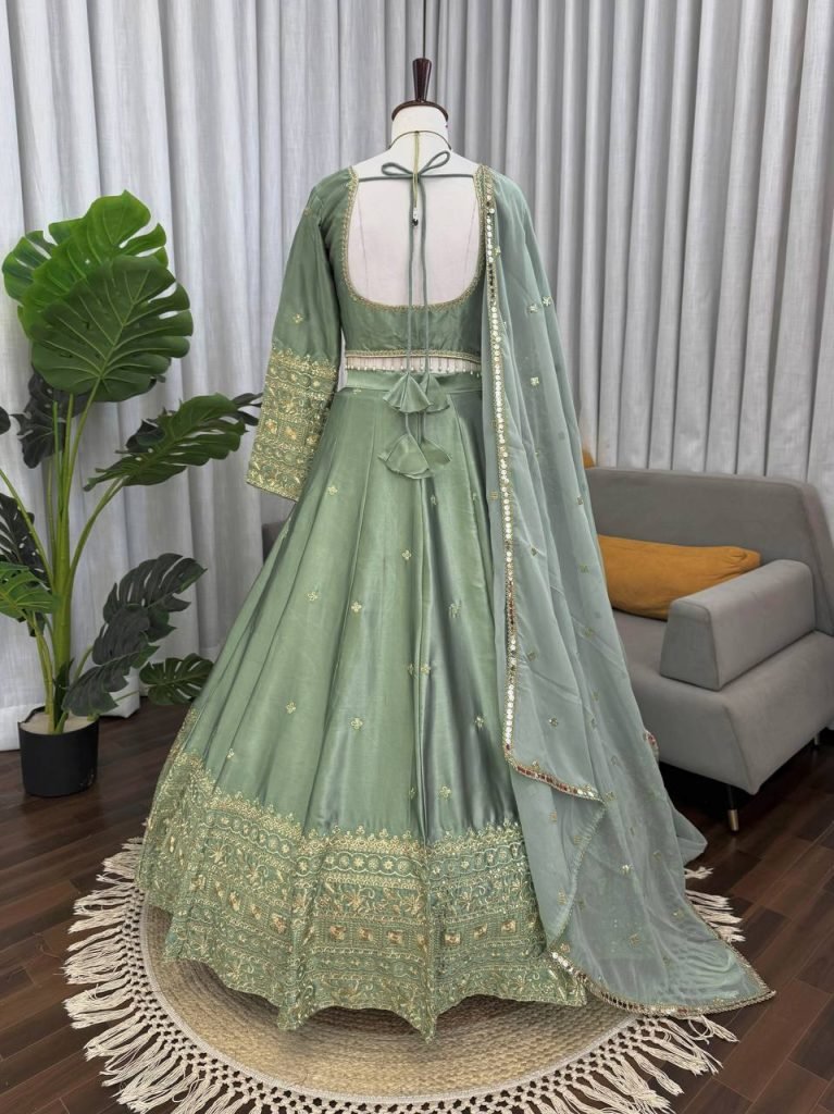 Mint Green Lehenga Choli Set