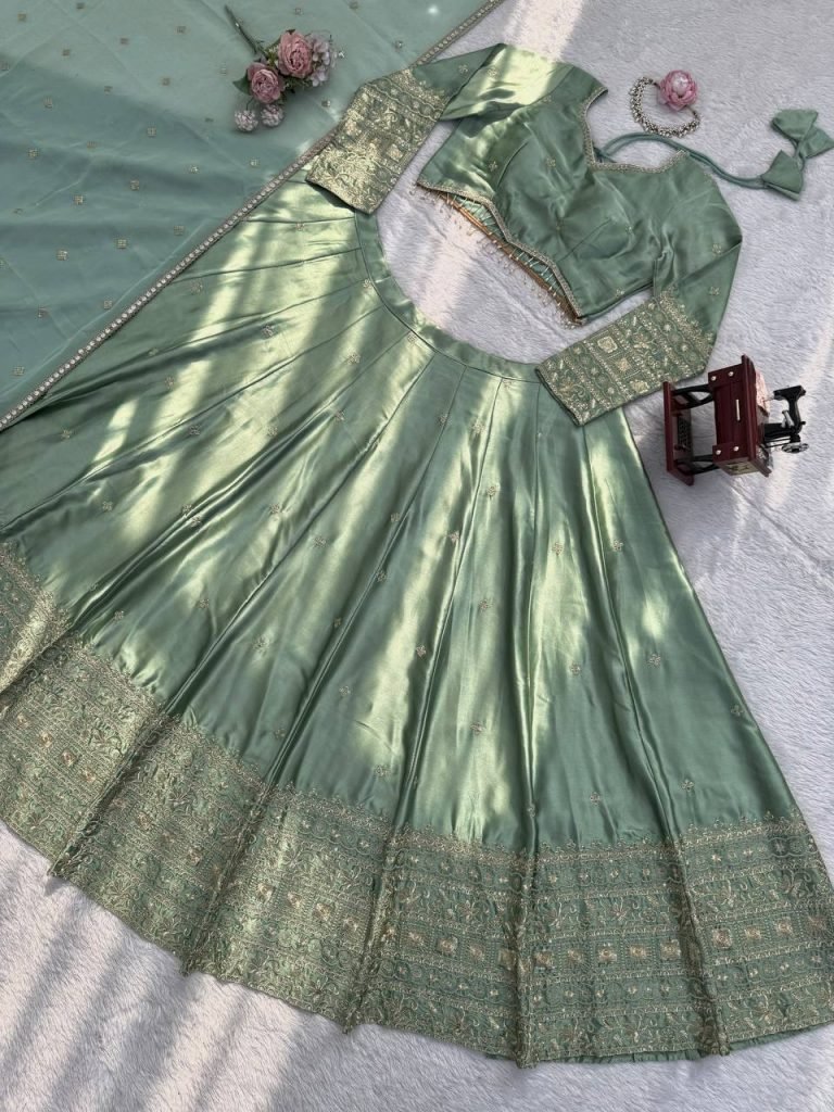 Mint Green Lehenga Choli Set