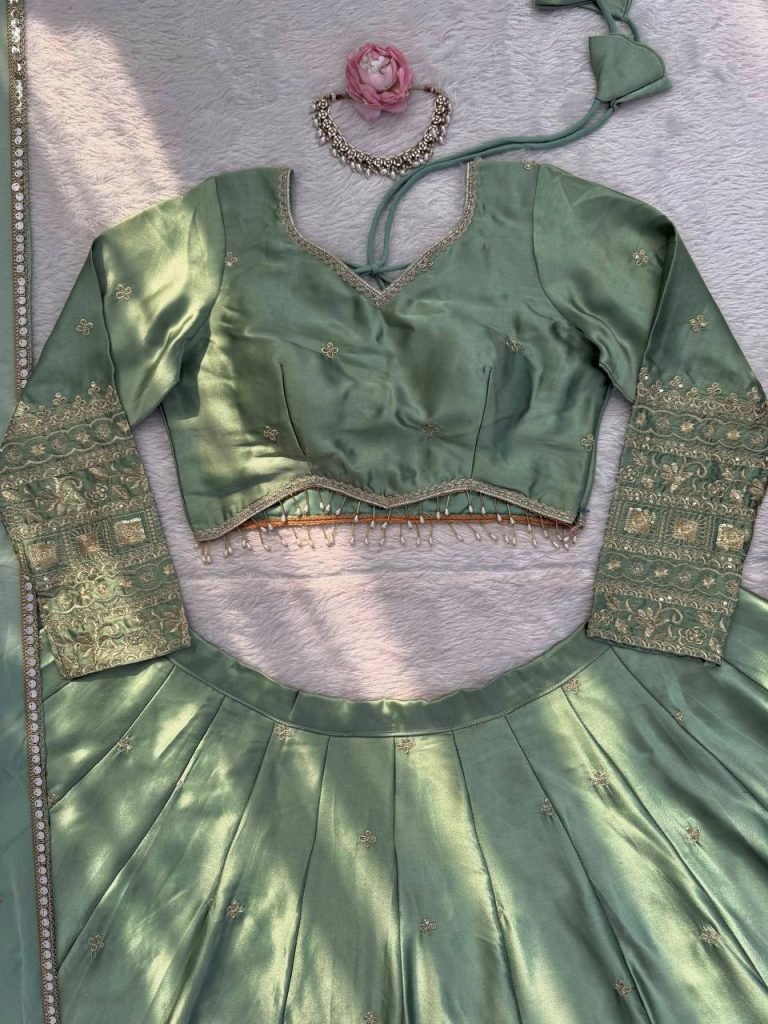 Mint Green Lehenga Choli Set