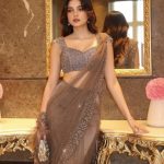 Luxury Party Wear Designer Net Saree