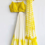 Haldi Function Chinon Digital Printed Lehenga Choli