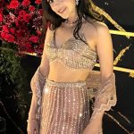 Party Wear Ready To Wear Soft Pink & Silver Fish Cut Lehenga Saree