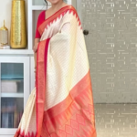Pink Banarasi Silk Gadwal Pattu Saree
