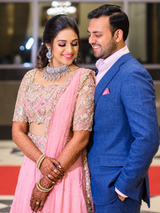 Latest Light Pink Color Sequin Work Lehenga