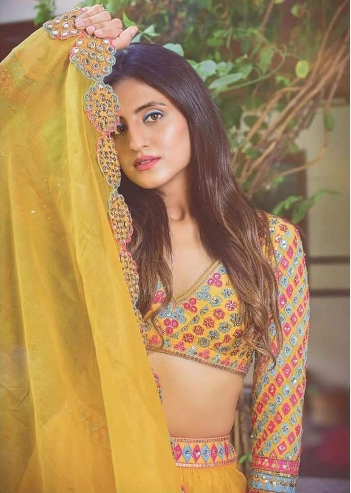 Haldi Rasam Wear Floral Chaniya Choli Standard Blouse