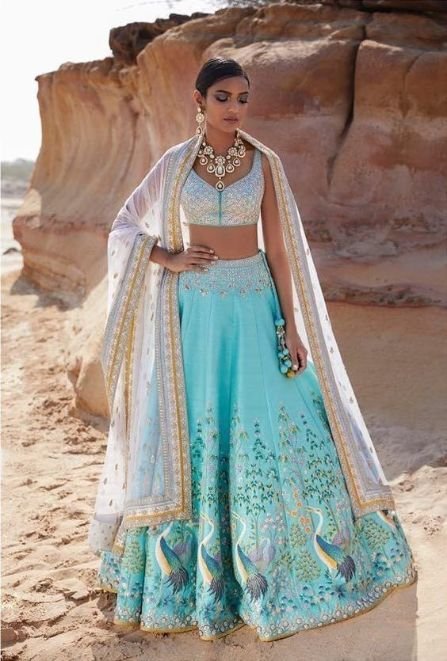 Party wear Lengha choli style by pooja hegde – view 7