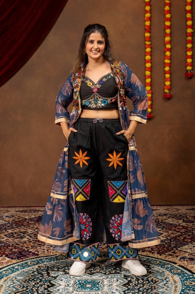 Royal Fusion Mirror Work Jacket Style Co-Ord Set