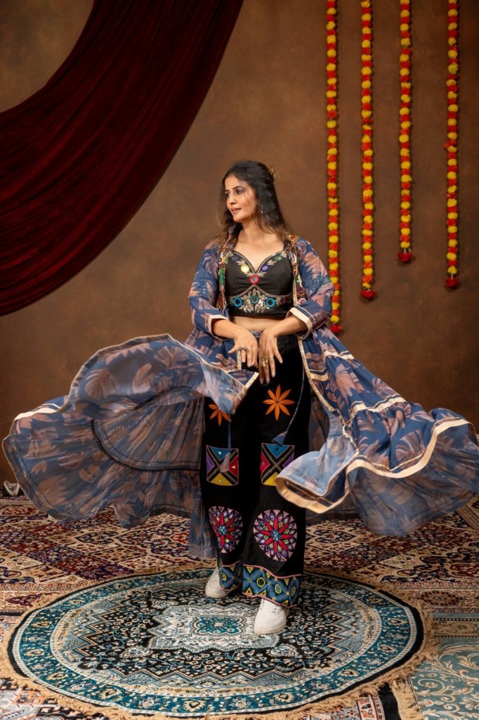 Royal Fusion Mirror Work Jacket Style Co-Ord Set
