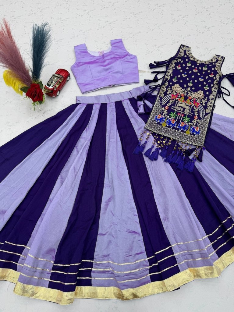 Elegant Peacock Embroidery Designer Lehenga Set