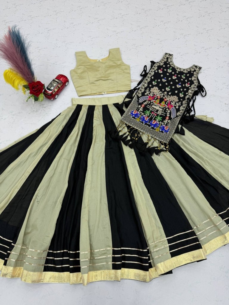 Elegant Peacock Embroidery Designer Lehenga Set